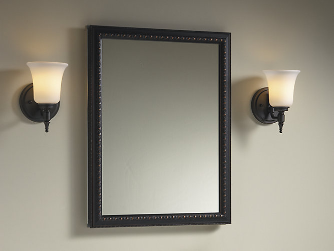 K 2967 Aluminum Medicine Cabinet With Bronze Framed